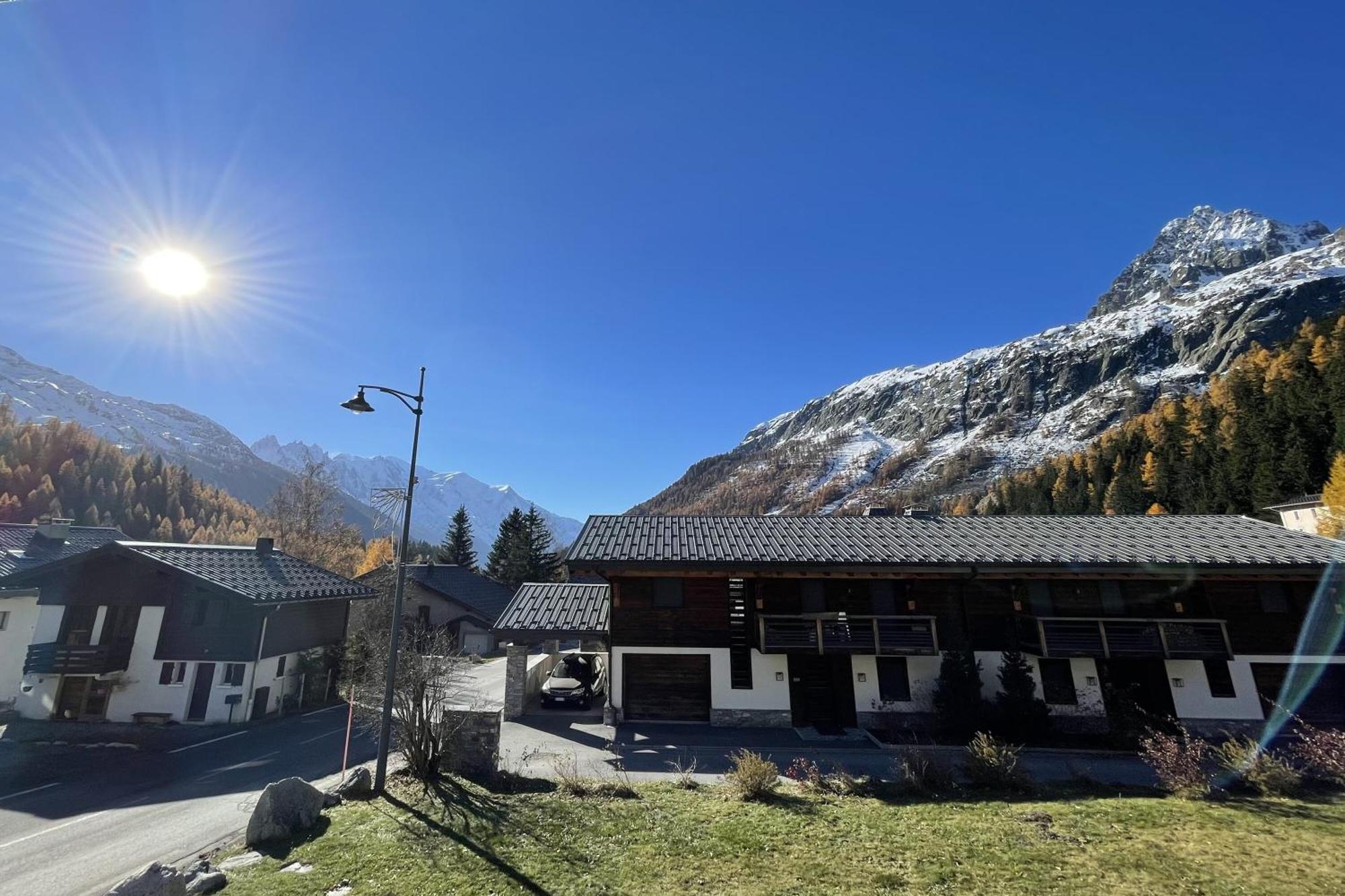 Sunny Nest - View Of Mb Montroc - Happy Rentals 霞慕尼 外观 照片